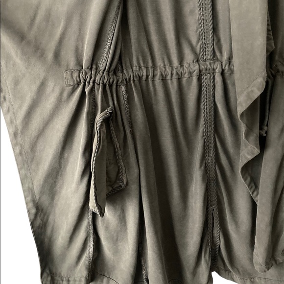 🧥SM•MAX JEANS•DARK GREY OPEN / FLOWY LIGHTWEIGHT SUEDE LOOK TENCEL JACKET🧥 - Picture 7 of 7